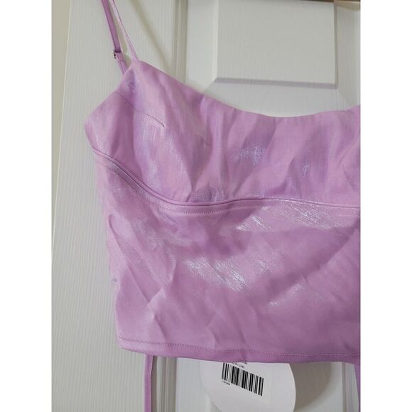 Princess polly Bellbrook top lilac US 2 NWT - Picture 5 of 10